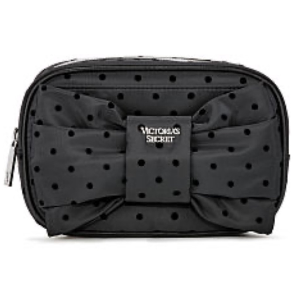 brand new black bow vs cosmetic bag .